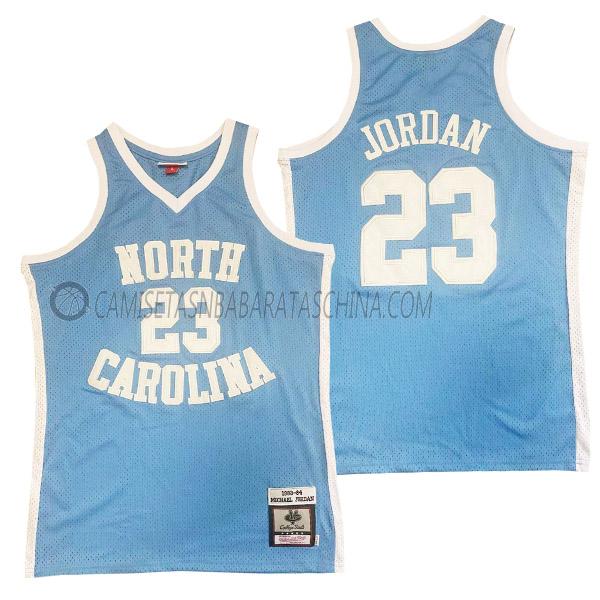 camiseta michael jordan north carolina de 23 hombre 23210b8 azul