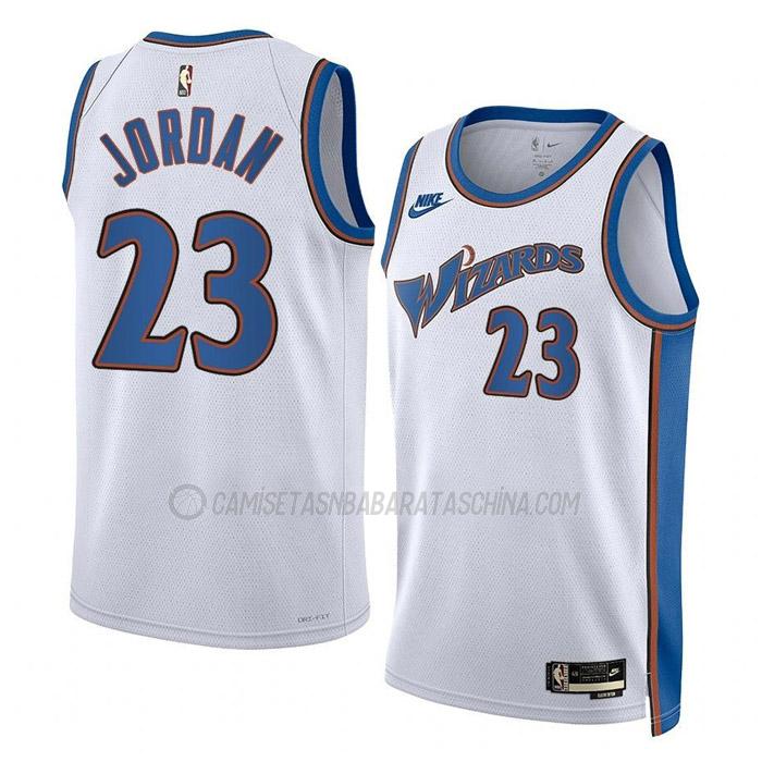 camiseta michael jordan washington wizards de 23 hombre classic edition 2023 blanco