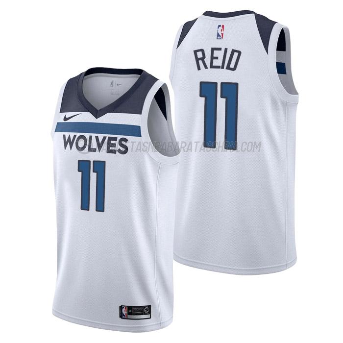 camiseta naz reid minnesota timberwolves de 11 hombre association edition 2023 blanco