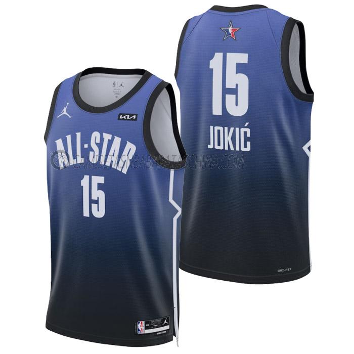 camiseta nikola jokic nba all-star de 15 hombre 2023 azul