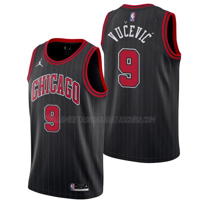 camiseta nikola vucevic chicago bulls de 9 hombre statement edition 2023 negro