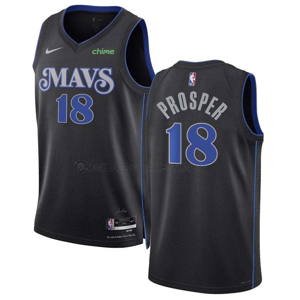 camiseta olivier maxence dallas mavericks de 18 hombre city edition 2023-24 negro