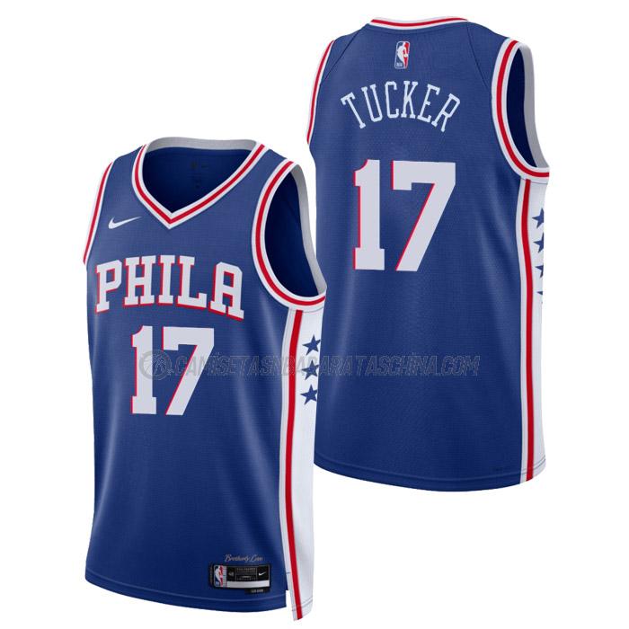 camiseta p.j. tucker philadelphia 76ers de 17 hombre icon edition 2023 azul