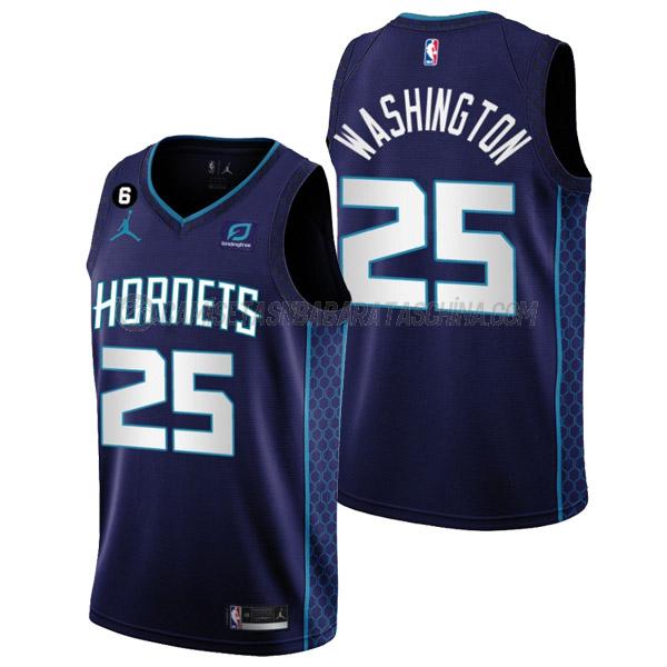 camiseta p.j. washington charlotte hornets de 25 hombre statement edition 2023 púrpura