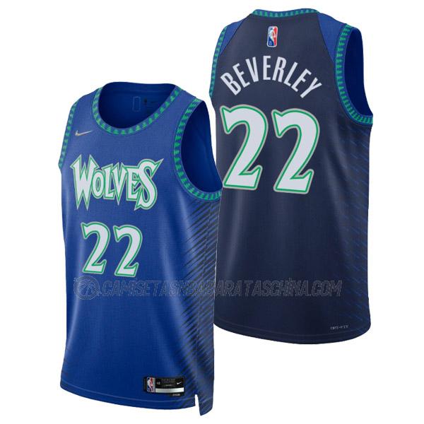 camiseta patrick beverley minnesota timberwolves de 22 hombre city edition 2022 azul