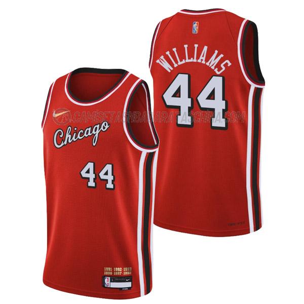 camiseta patrick williams chicago bulls de 44 hombre city edition 2022 rojo