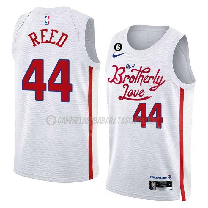 camiseta paul reed philadelphia 76ers de 44 hombre city edition 2023 blanco