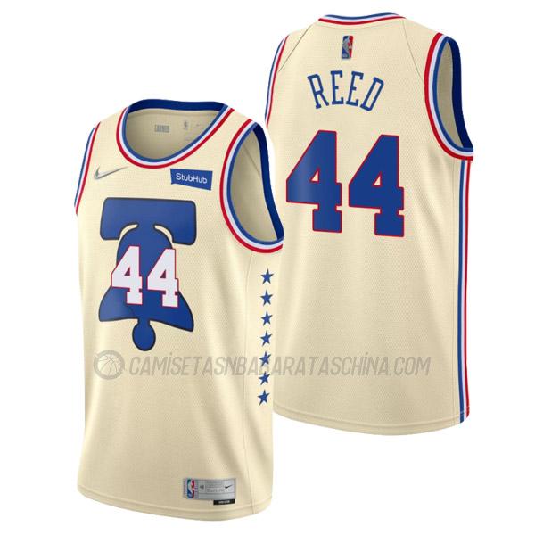 camiseta paul reed philadelphia 76ers de 44 hombre earned edition 2021 crema