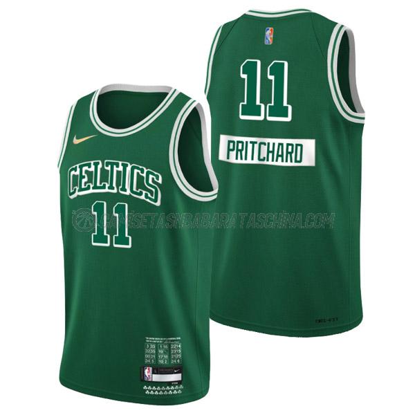 camiseta payton pritchard boston celtics de 11 hombre city edition 2022 verde