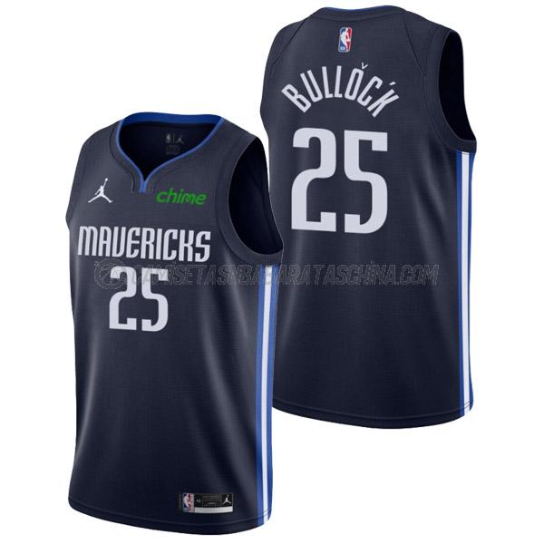 camiseta reggie bullock dallas mavericks de 25 hombre statement edition 2022 azul marino