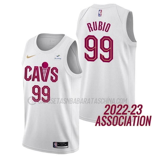 camiseta ricky rubio cleveland cavaliers de 99 hombre association edition 2023 blanco