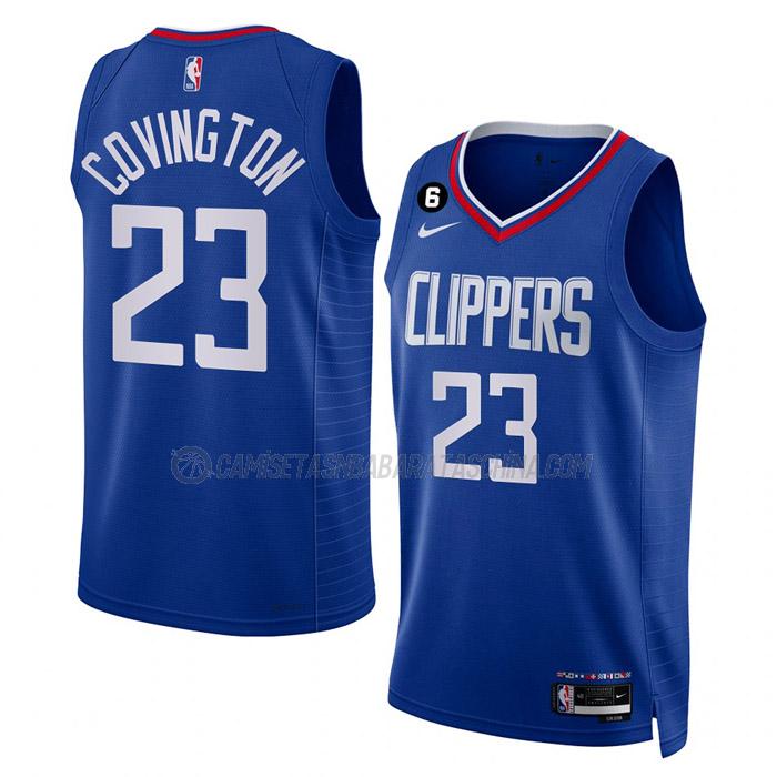 camiseta robert covington los angeles clippers de 23 hombre icon edition 2023 azul