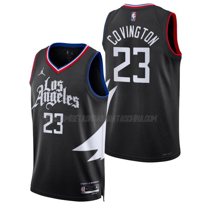 camiseta robert covington los angeles clippers de 23 hombre statement edition 2023 negro