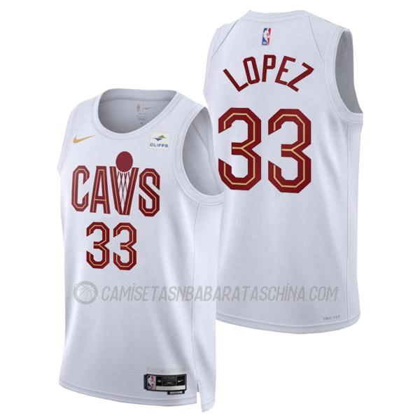 camiseta robin lopez cleveland cavaliers de 33 hombre association edition 2023 blanco