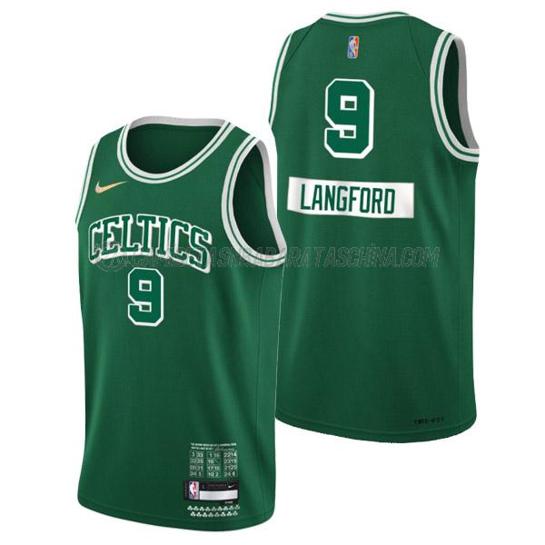 camiseta romeo langford boston celtics de 9 hombre city edition 2022 verde