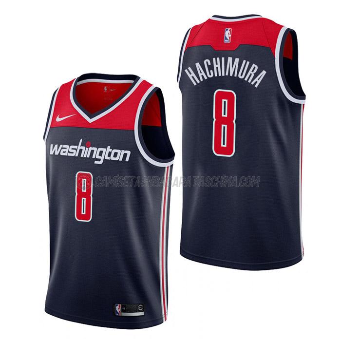 camiseta rui hachimura washington wizards de 8 hombre statement edition 2023 azul marino