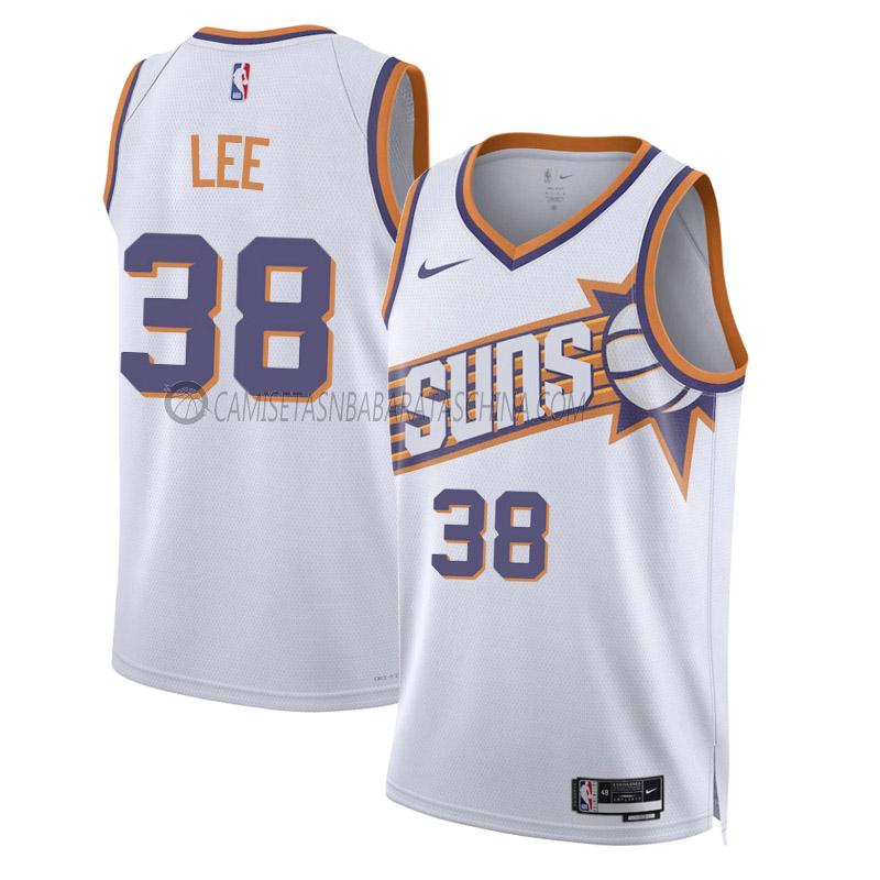 camiseta saben lee phoenix suns de 38 hombre association edition 2023-24 blanco