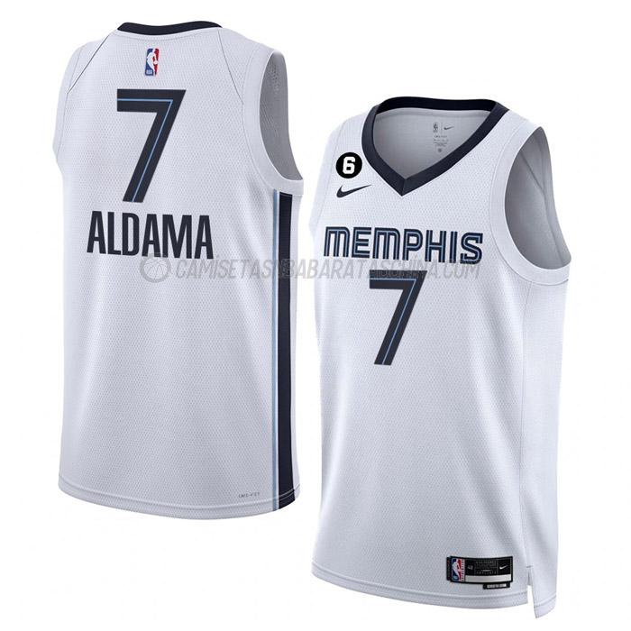 camiseta santi aldama memphis grizzlies de 7 hombre association edition 2023 blanco