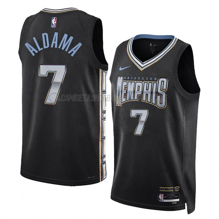 camiseta santi aldama memphis grizzlies de 7 hombre city edition 2023 negro