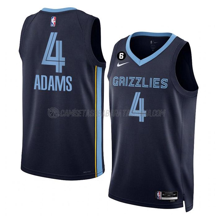 camiseta steven adams memphis grizzlies de 4 hombre icon edition 2023 azul marino