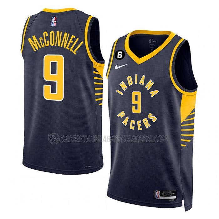 camiseta t.j. mcconnell indiana pacers de 9 hombre icon edition 2023 azul marino