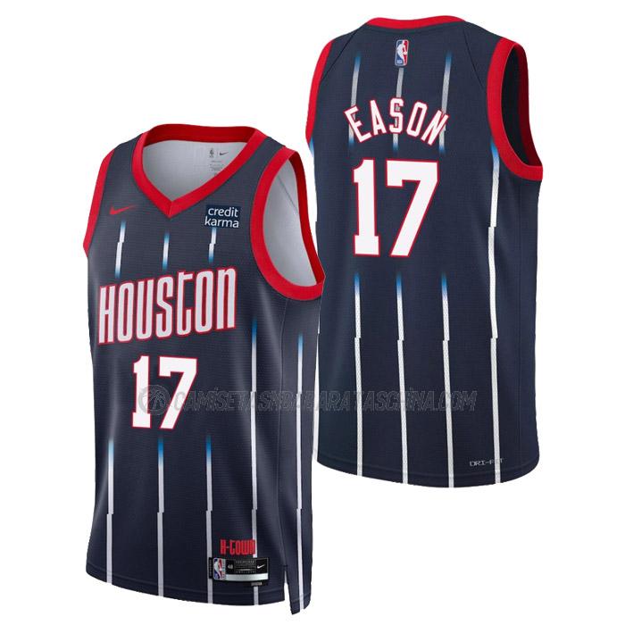 camiseta tari eason houston rockets de 17 hombre city edition 2023 azul