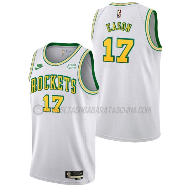 camiseta tari eason houston rockets de 17 hombre classic edition 2023 blanco