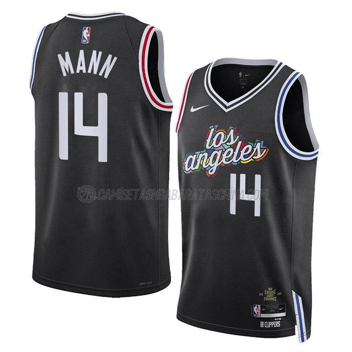 camiseta terance mann los angeles clippers de 14 hombre city edition 2023 negro