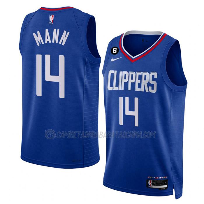 camiseta terance mann los angeles clippers de 14 hombre icon edition 2023 azul