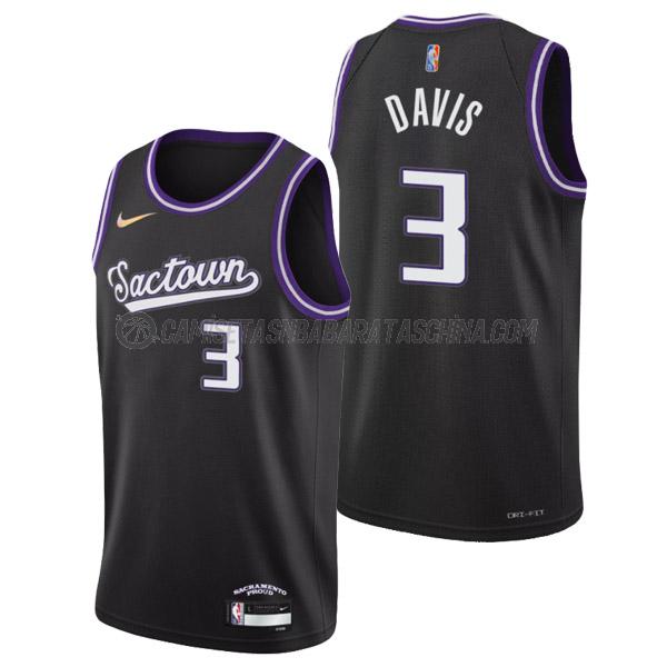 camiseta terence davis sacramento kings de 3 hombre city edition 2022 negro