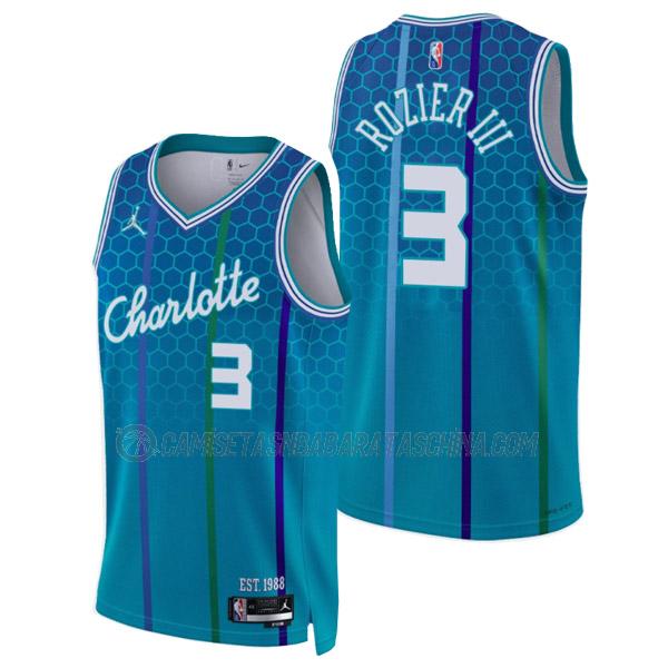 camiseta terry rozier charlotte hornets de 3 hombre city edition 2022 verde