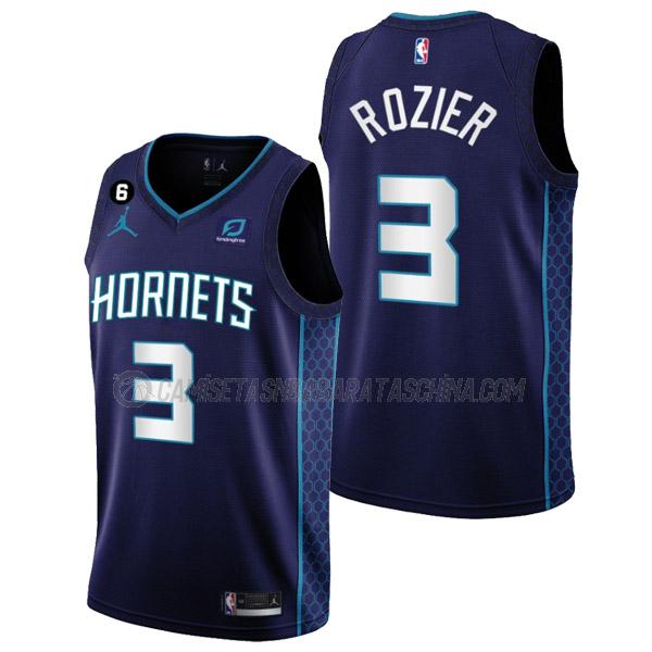 camiseta terry rozier charlotte hornets de 3 hombre statement edition 2023 púrpura