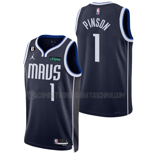 camiseta theo pinson dallas mavericks de 1 hombre statement edition 2023 azul marino