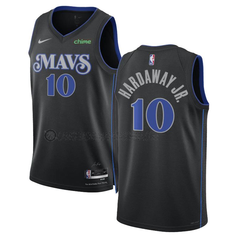 camiseta tim hardaway jr dallas mavericks de 10 hombre city edition 2023-24 negro