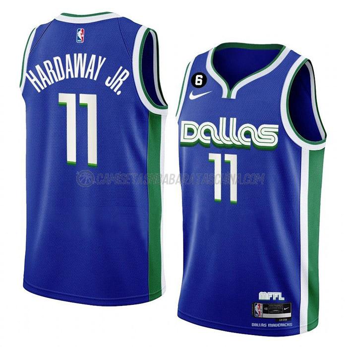 camiseta tim hardaway jr dallas mavericks de 11 hombre city edition 2023 azul