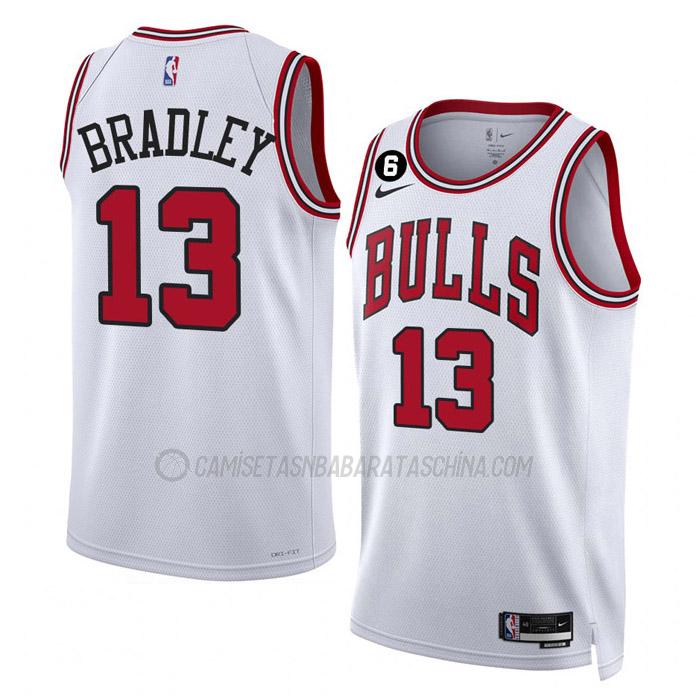 camiseta tony bradley chicago bulls de 13 hombre association edition 2023 blanco