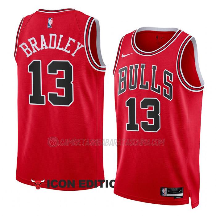 camiseta tony bradley chicago bulls de 13 hombre icon edition 2023 rojo