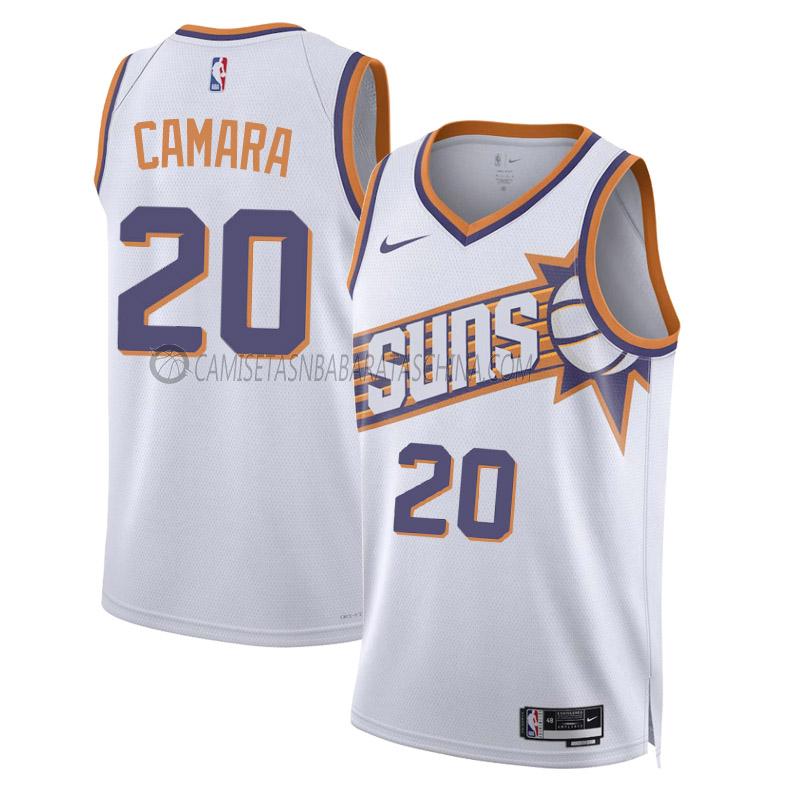 camiseta toumani camara phoenix suns de 20 hombre association edition 2023-24 blanco