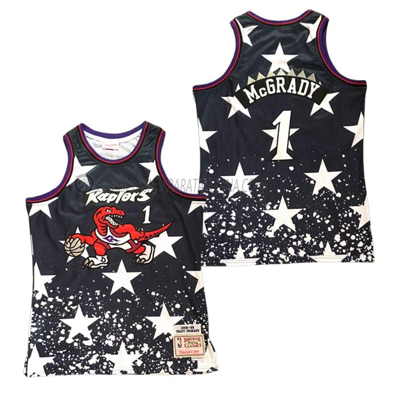 camiseta tracy mcgrady toronto raptors de 1 hombre star azul marino