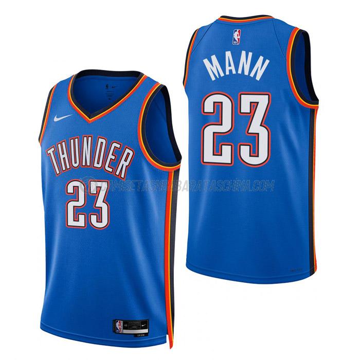 camiseta tre mann oklahoma city thunder de 23 hombre icon edition 2023 azul