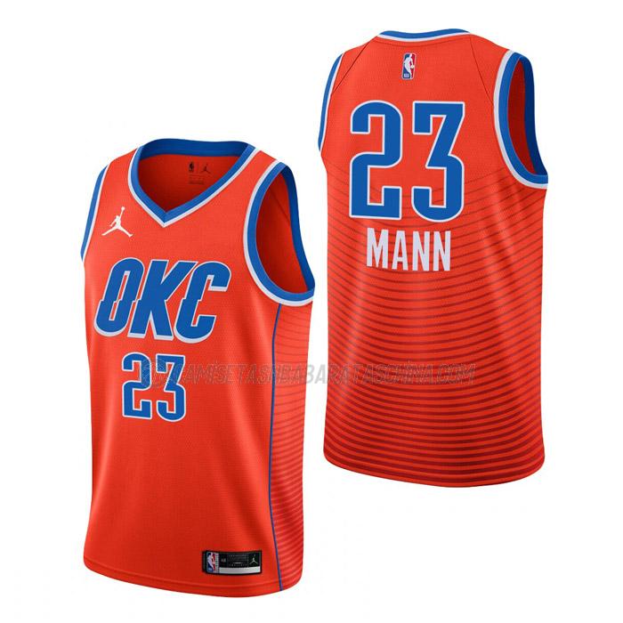 camiseta tre mann oklahoma city thunder de 23 hombre statement edition 2023 naranja