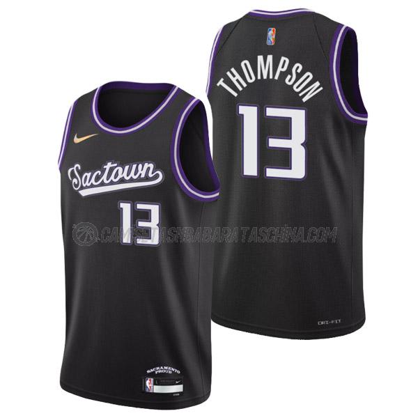 camiseta tristan thompson sacramento kings de 13 hombre city edition 2022 negro