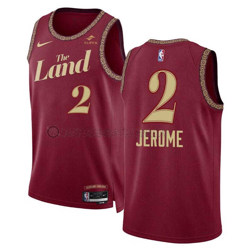 camiseta ty jerome cleveland cavaliers de 2 hombre city edition 2023-24 negro