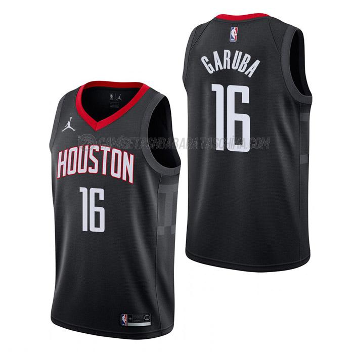 camiseta usman garuba houston rockets de 16 hombre statement edition 2023 negro