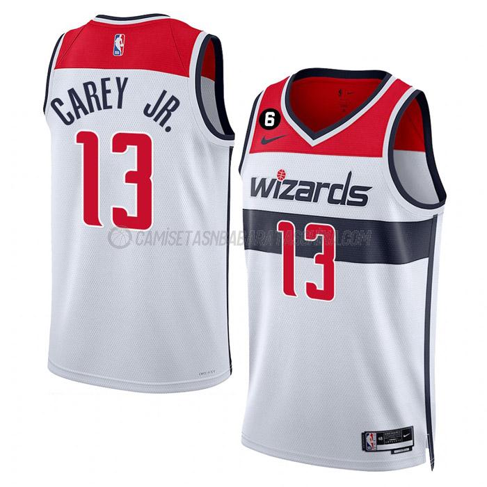 camiseta vernon carey jr washington wizards de 13 hombre association edition 2023 blanco