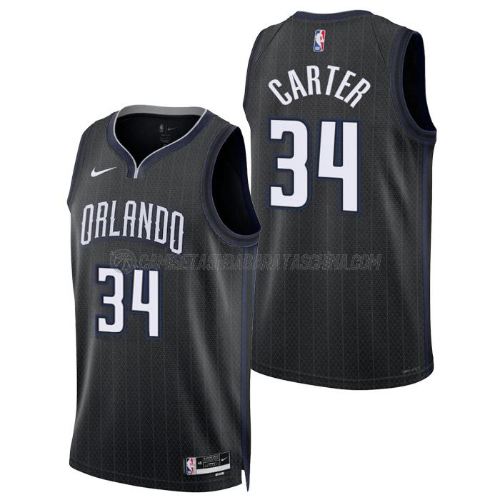 camiseta wendell carter orlando magic de 34 hombre city edition 2023 negro