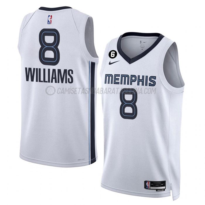 camiseta ziaire williams memphis grizzlies de 8 hombre association edition 2023 blanco