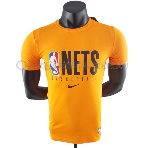 camisetas brooklyn nets de ts38 amarillo