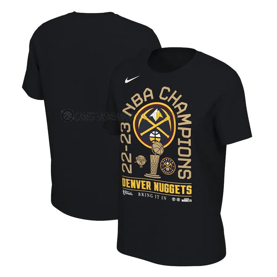 camisetas denver nuggets de 23621a16 hombre nba champions 2022-23 negro