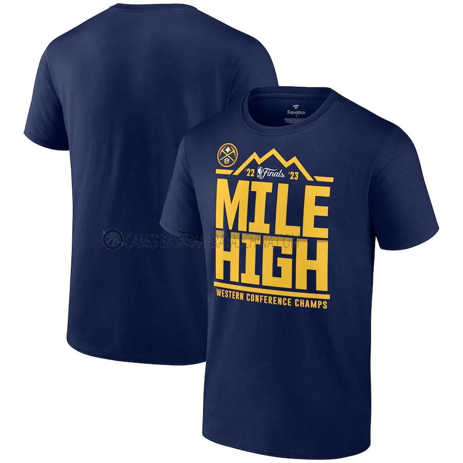 camisetas denver nuggets de 23621a21 hombre western champions azul